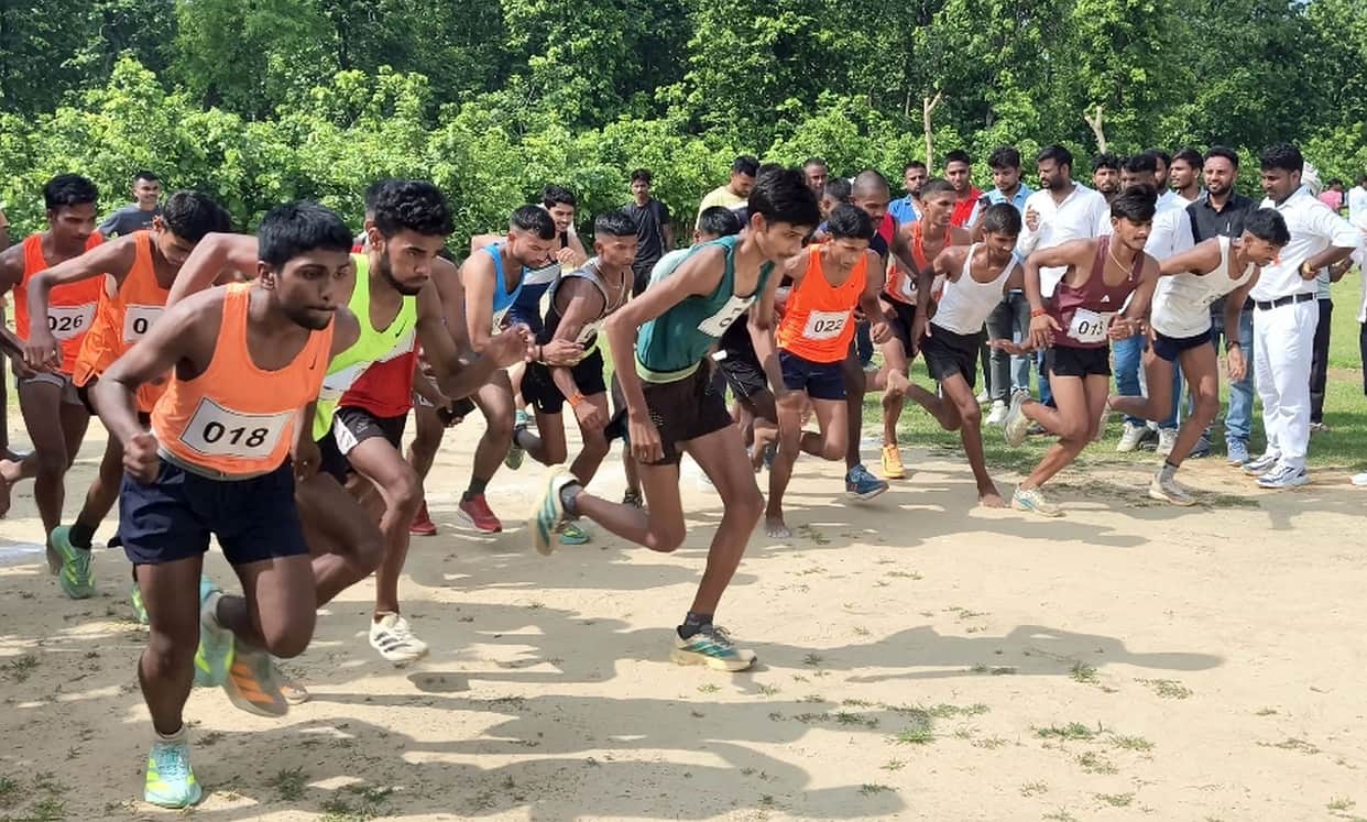Sachin wins the 5km race.