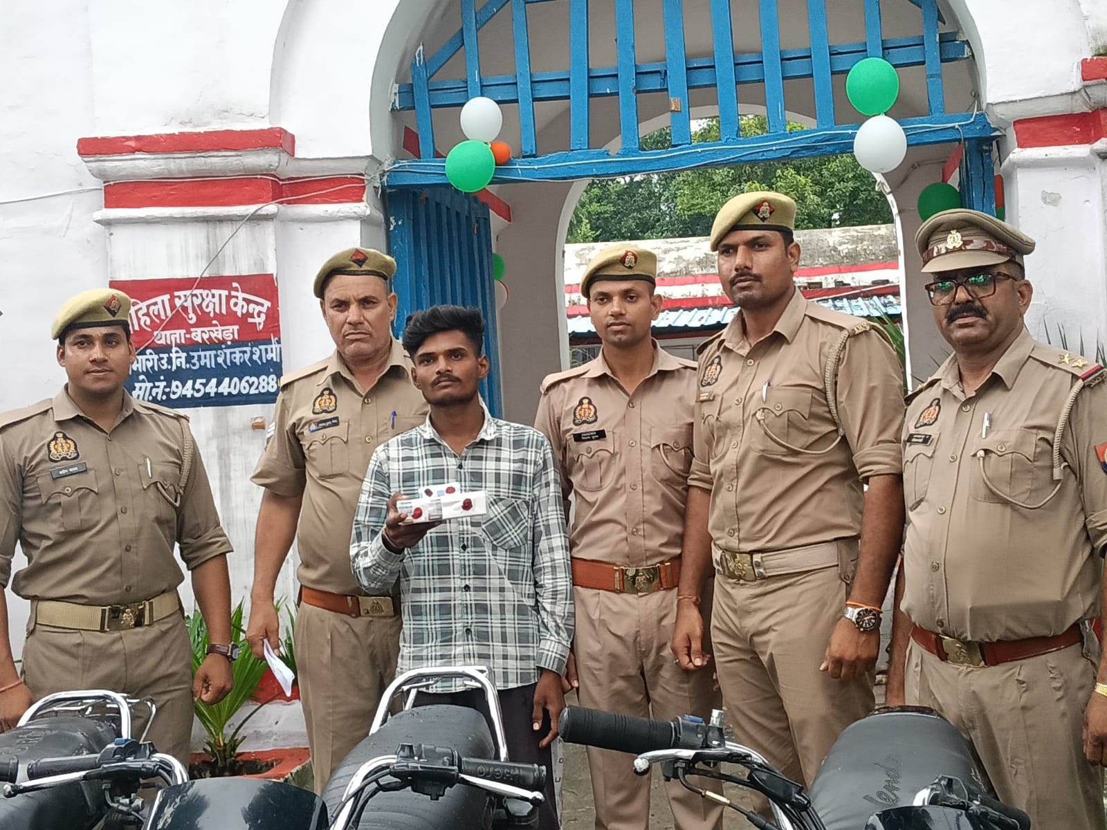 थाना बरखेड़ा पुलिस की गिरफ्त में बाइक चोरी का आरोपी संवाद