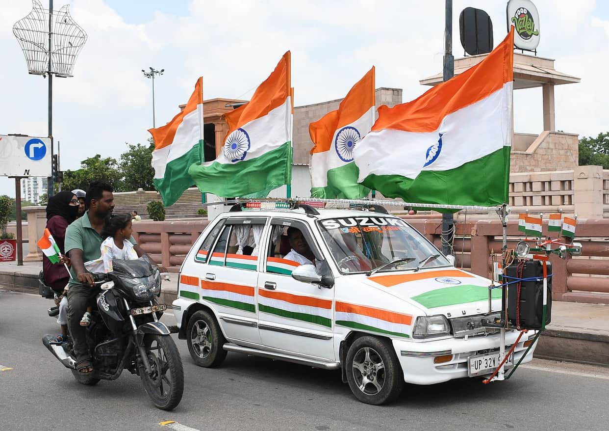 A wave of patriotism swept through; the Tricolour fluttered proudly.