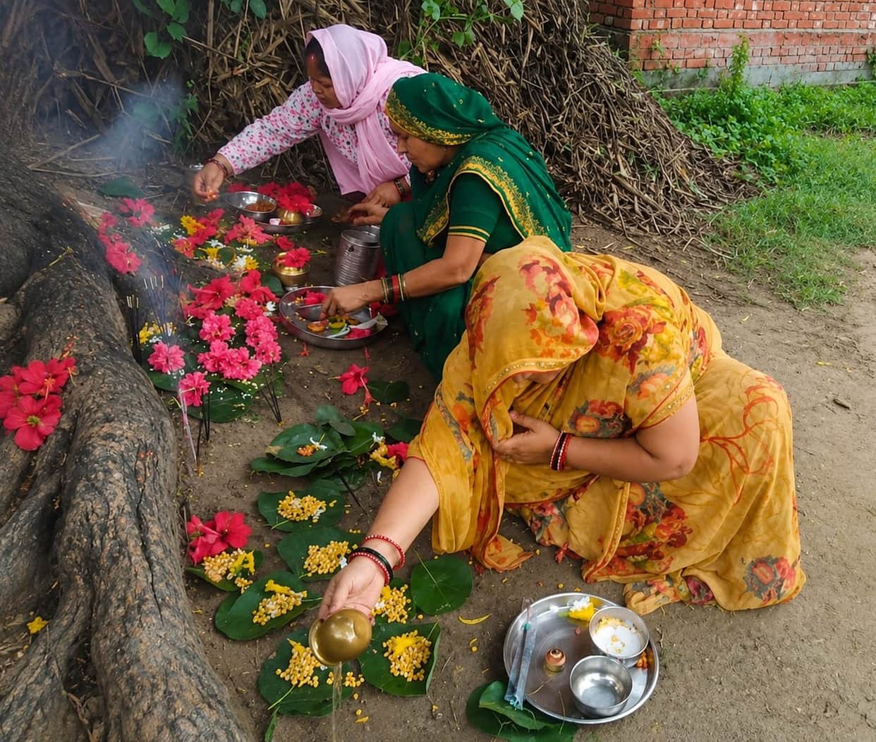 Offered *prasad* after worshipping the Serpent Deity.