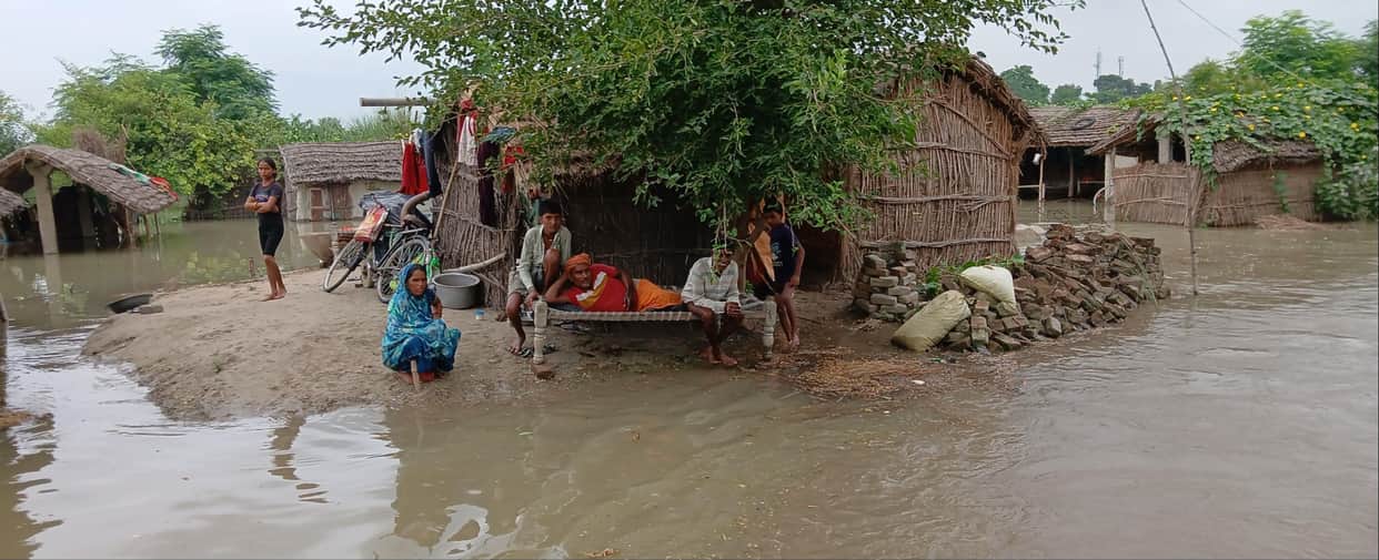 A struggle amidst the water