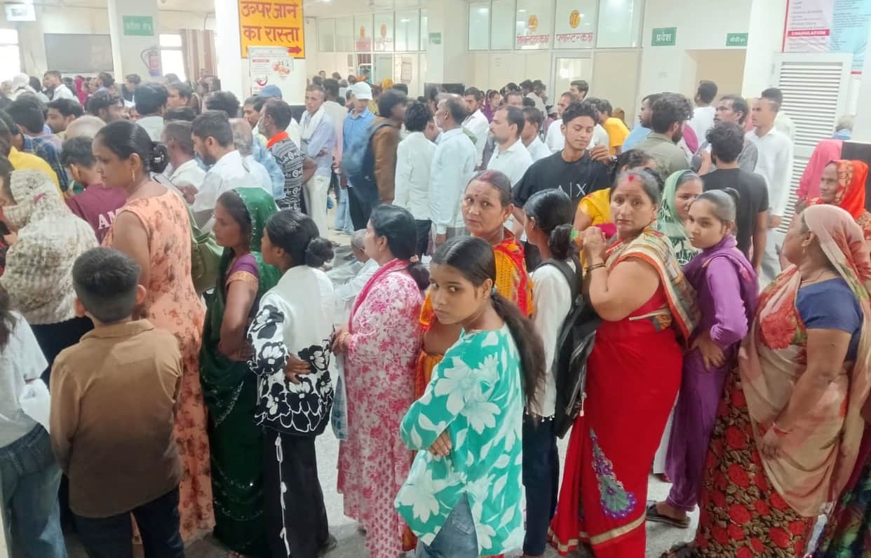 OPD reopens after three days; patients flock in.