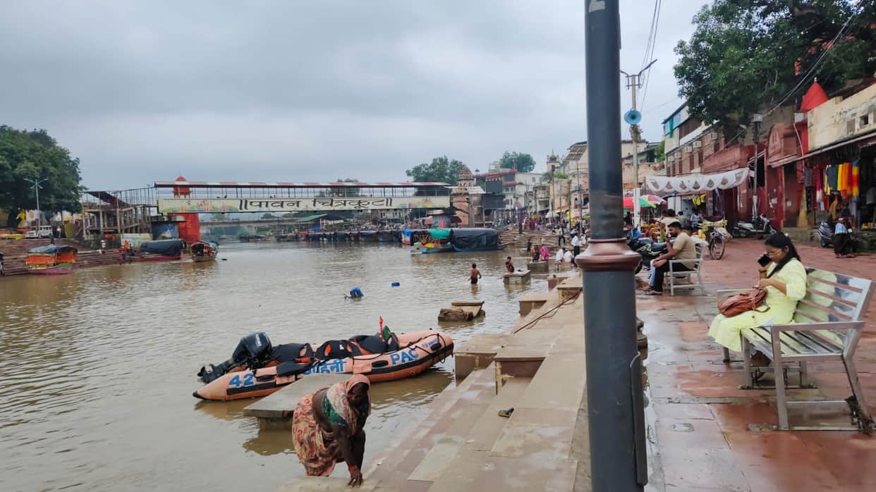 Mandakini's water level recedes, but troubles persist.