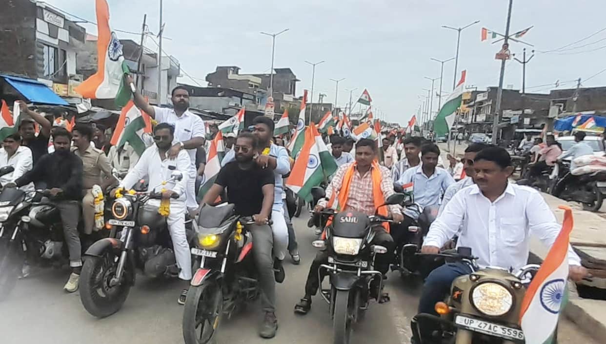 Chants of 'Bharat Mata Ki Jai' echoed through every village during the Tiranga Yatra