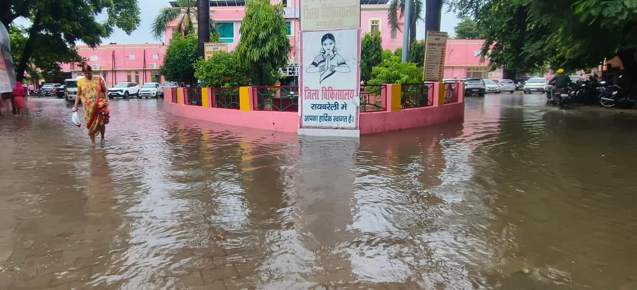 Rainwater enters homes; roads cave in