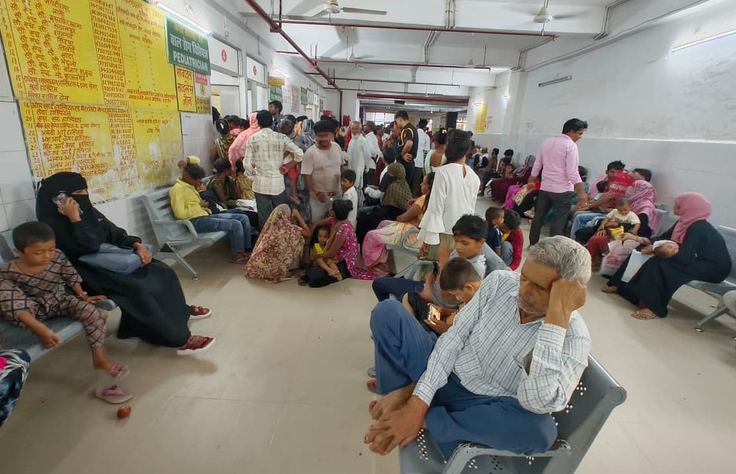 OPD opens after two days, patients queue up