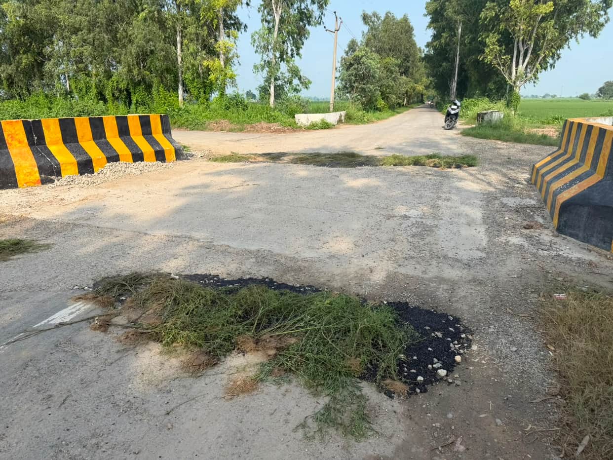 Officials woke up on the sixth day after the accident and filled the pothole with tar.