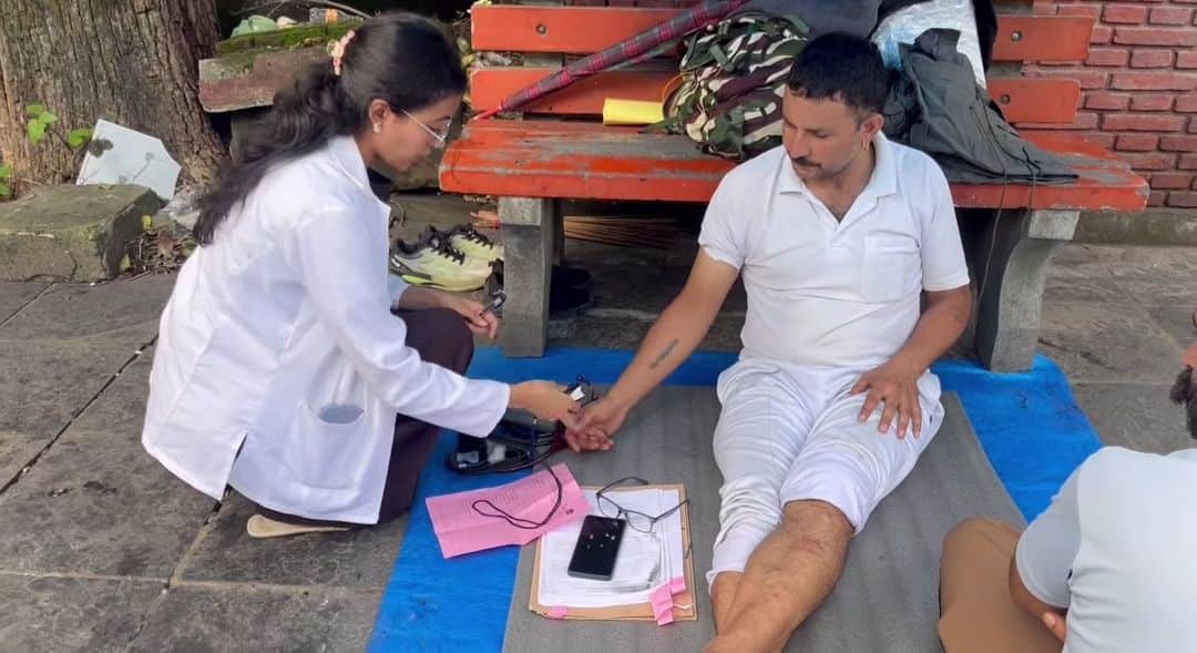 Ramesh, who was on a fast unto death, has reduced his sugar level.