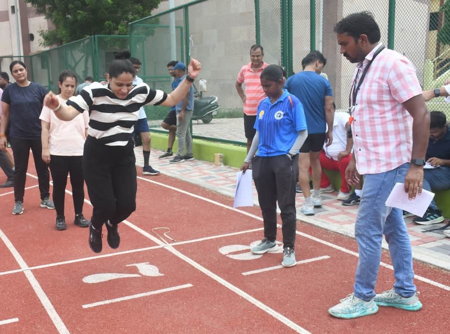 74 players appeared for the state-level civil services sports trials.
