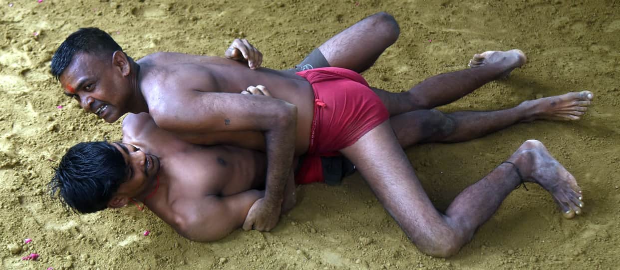 Traditional wrestling spirit witnessed once again on Nag Panchami.
