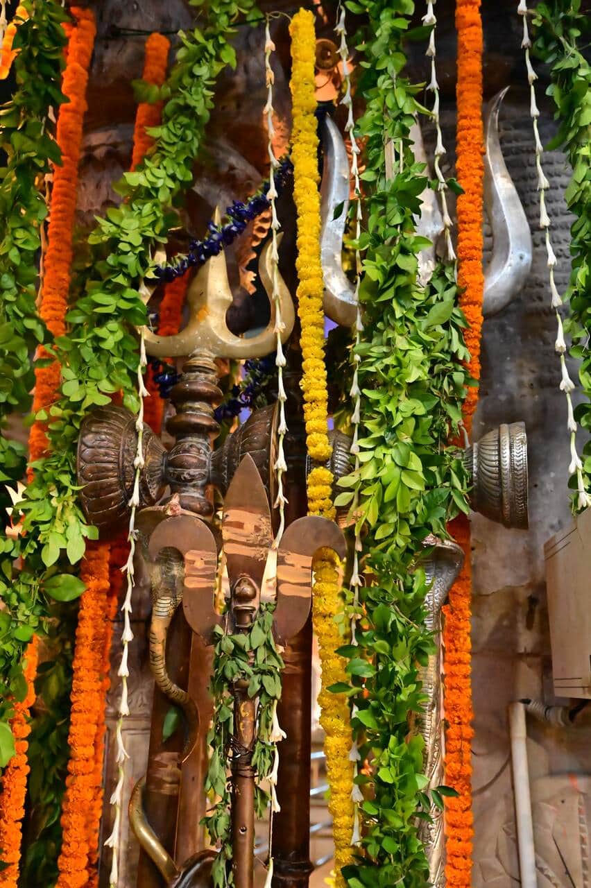 Kanwariyas performed *Jalabhishek* from Vishwanath Dham to Markandeya Dham and prayed for happiness and prosperity.