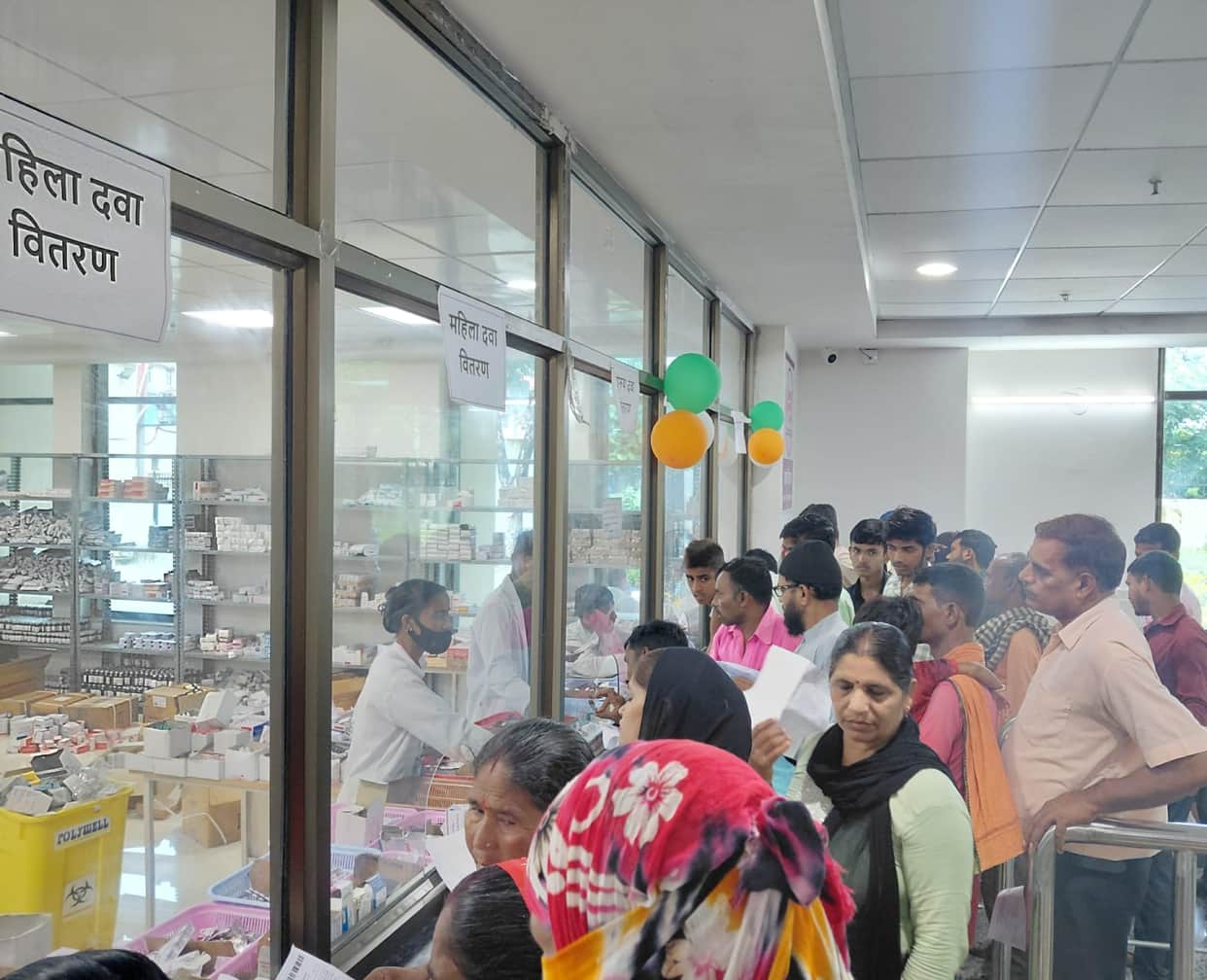 District hospital reopens after two days; chaos prevails.