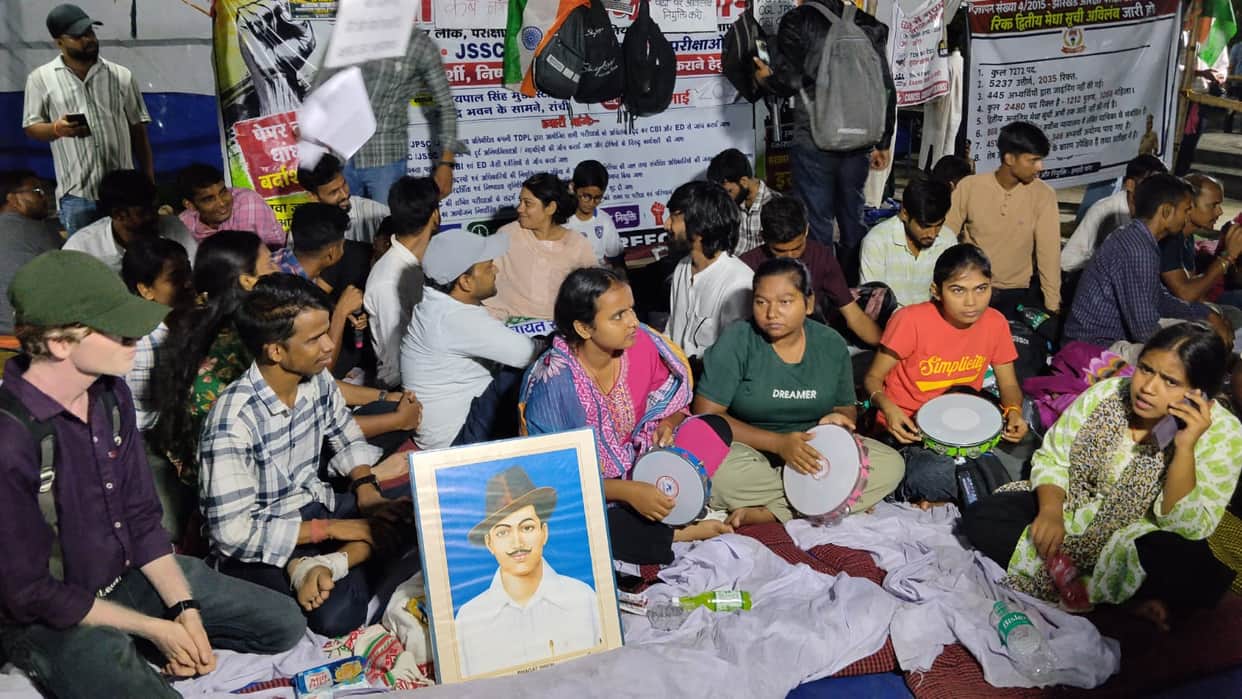 JPSC-JSSC Student Protest: Agitation to Continue Until CBI Probe; Students Stand Firm on Day 25
