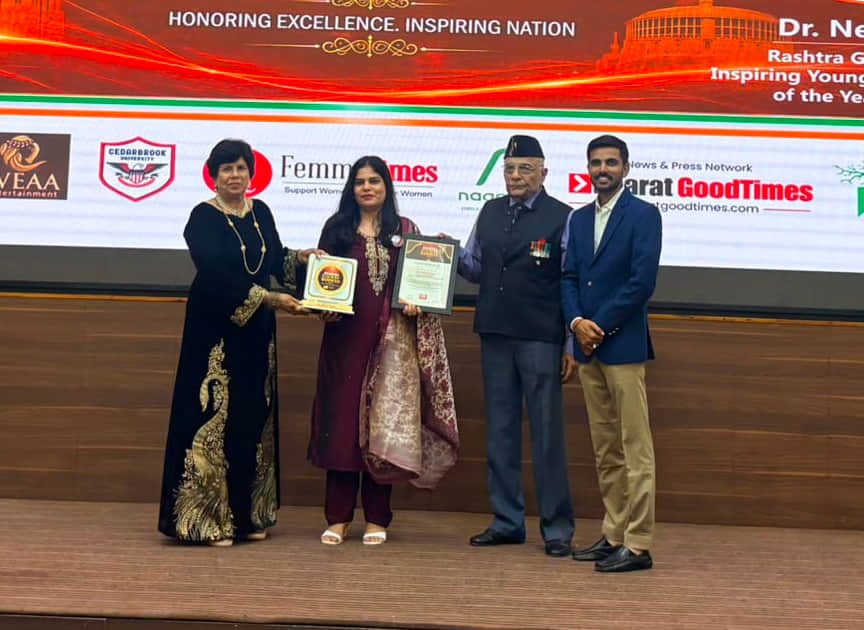 (Advertisement) Dr. Neha Yadav of Metro University receives an honor