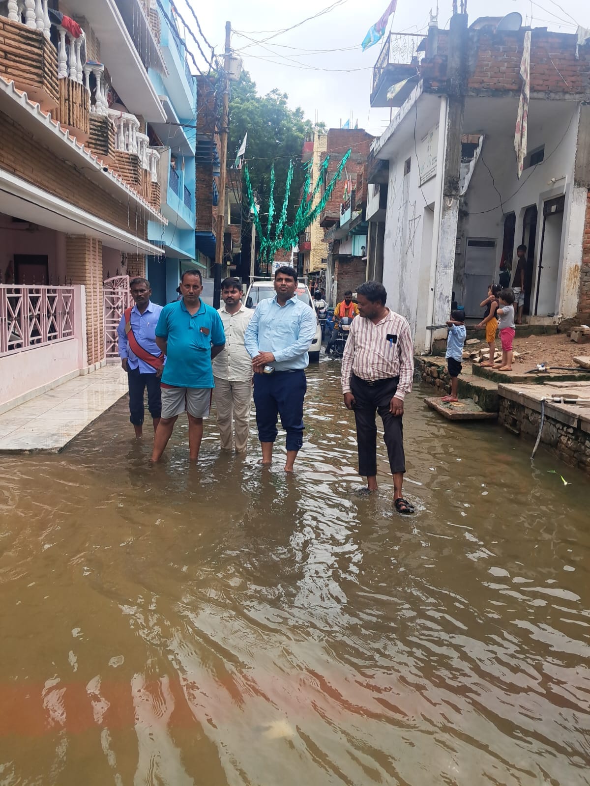 Waterlogging and misery: life confined to homes