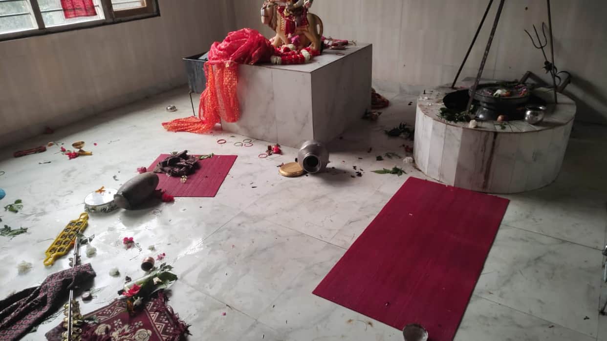 FIR registered against a woman for allegedly vandalizing a temple.