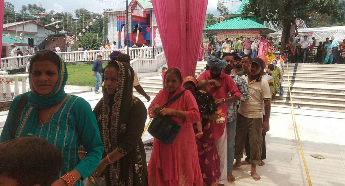 Faith triumphs over rain; 38,200 devotees offer prayers at Shaktipeeths.