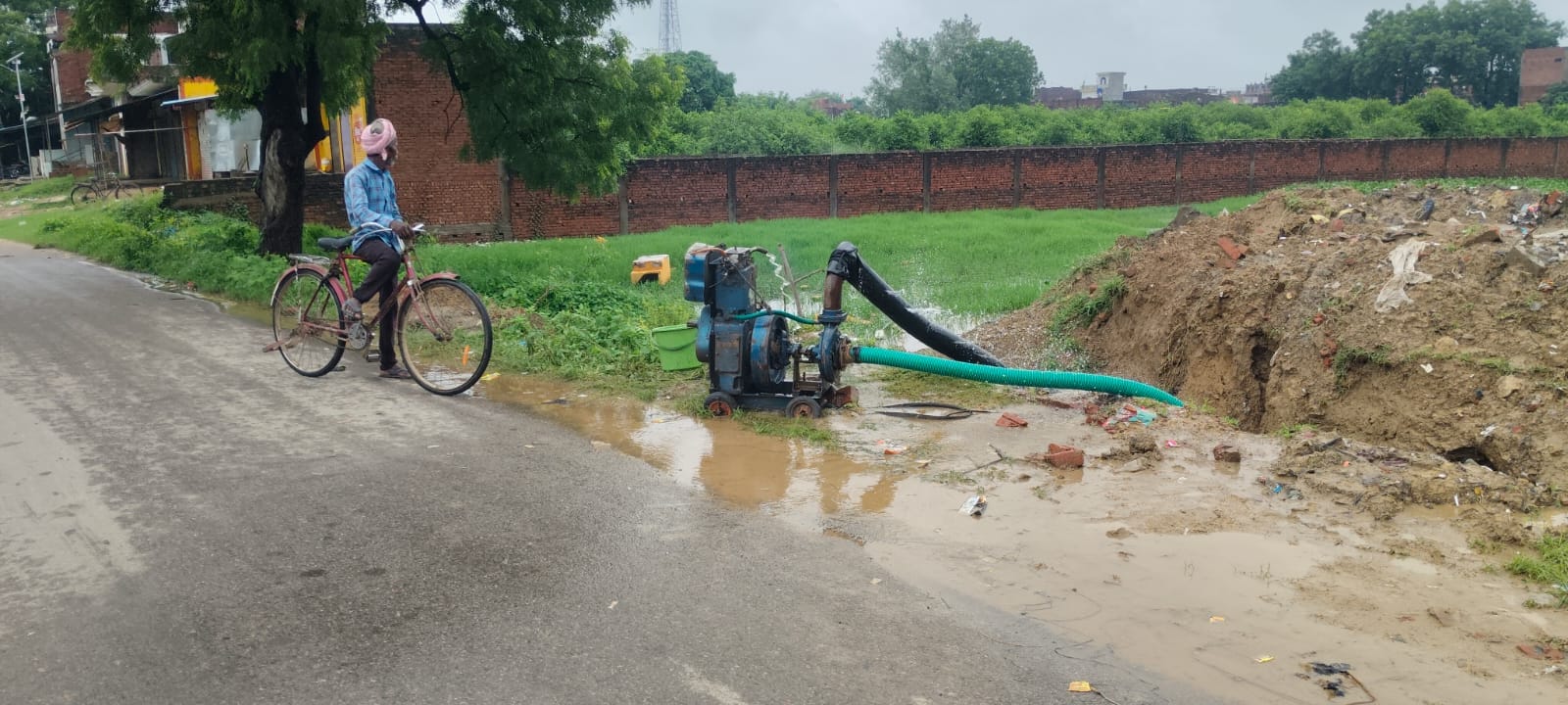 Claims washed away by the rain... Waterlogged roads, major trouble.