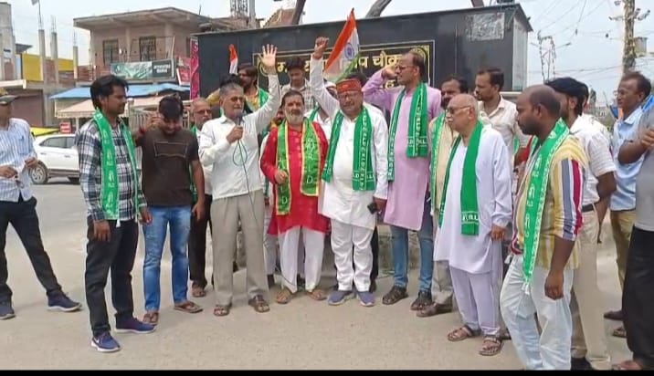 mainpuri news rdl protest over sp chief statement