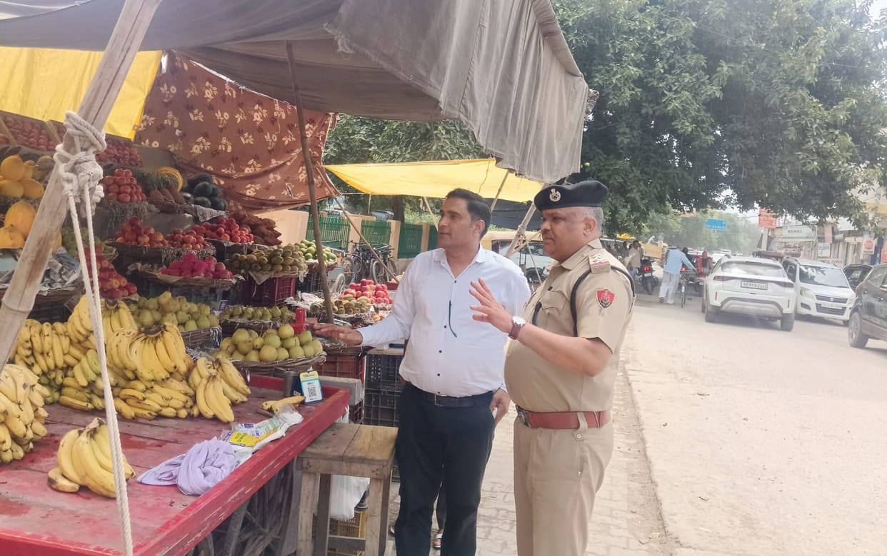 Traffic SHO takes charge in Bahadurgarh.