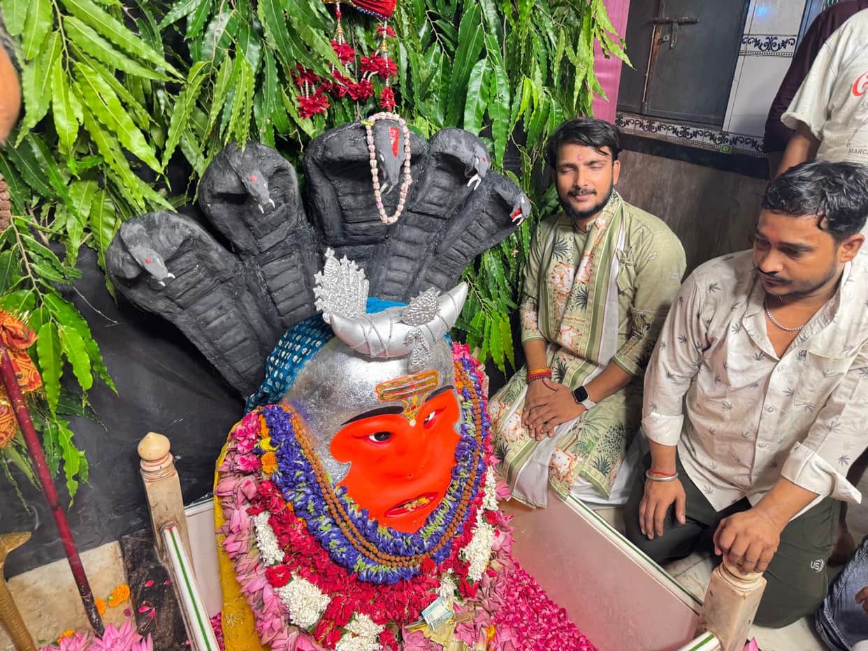 The tableau of Lord Shiva was the center of attraction.