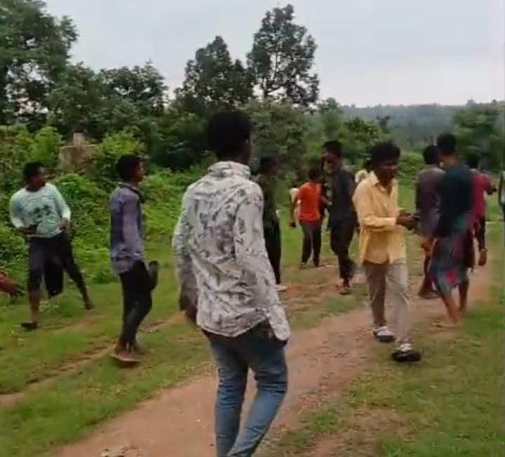 Rampage by Tusker Elephants, House Damaged. Villagers Shouted and Threw Stones to Drive Away the Elephant