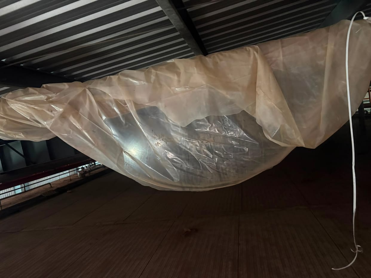 Monkeys tore apart the balloon installed at the cold store at a cost of eight lakh rupees.