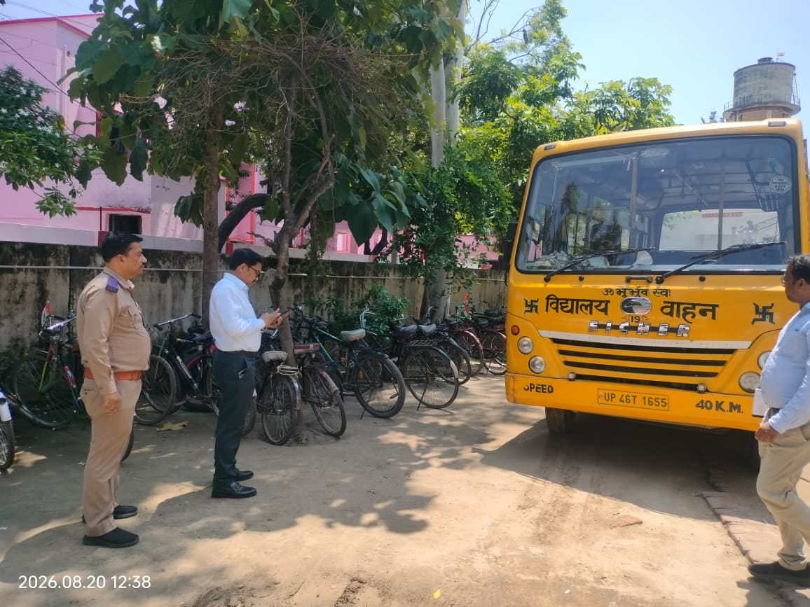 Several school vehicles found unfit during Commissioner's inspection.