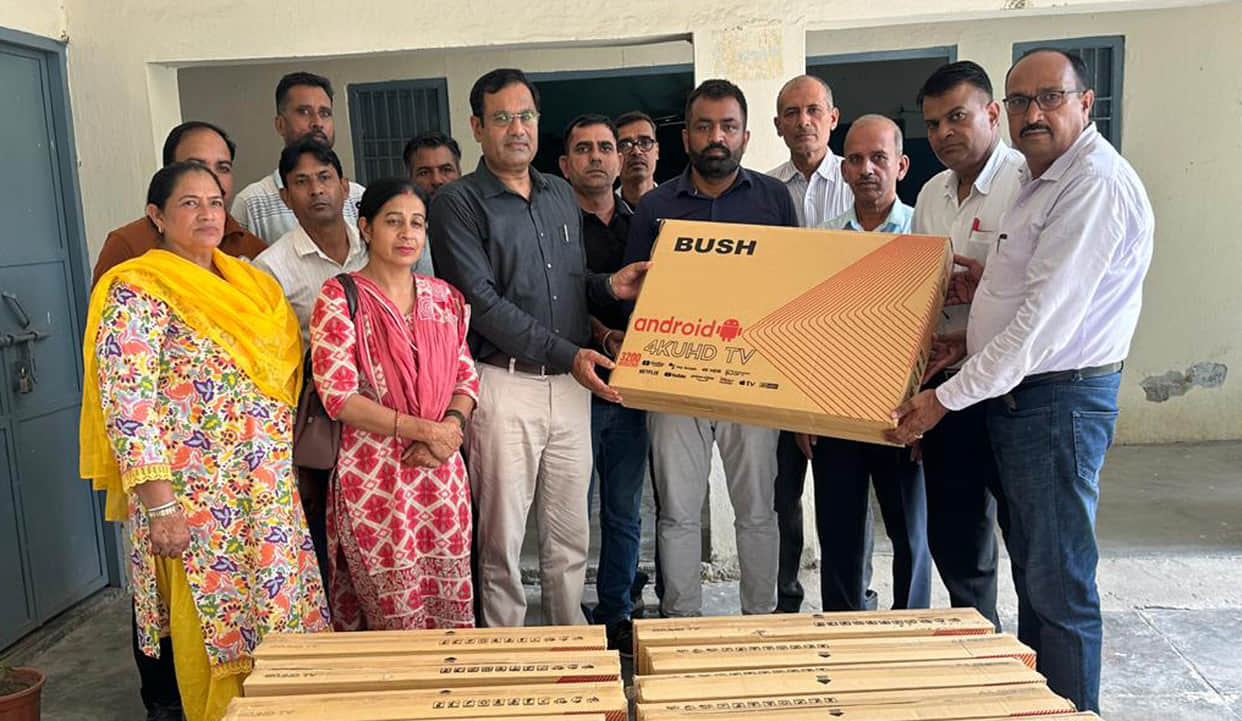 Smart LEDs gifted to 13 schools from the Assembly Speaker's educational grant.