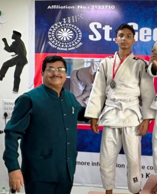 pratham punch in Judo, increased the honor of the district by winning the bronze medal