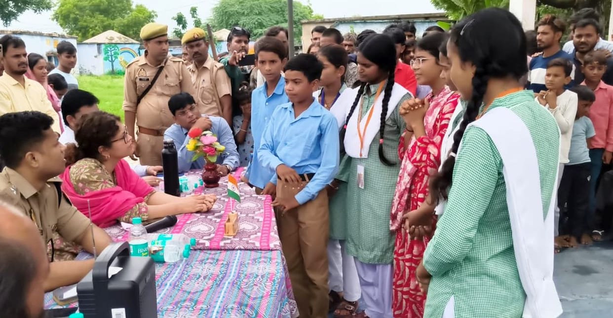 Administration swings into action after traffic jam involving school children; road repair work begins.