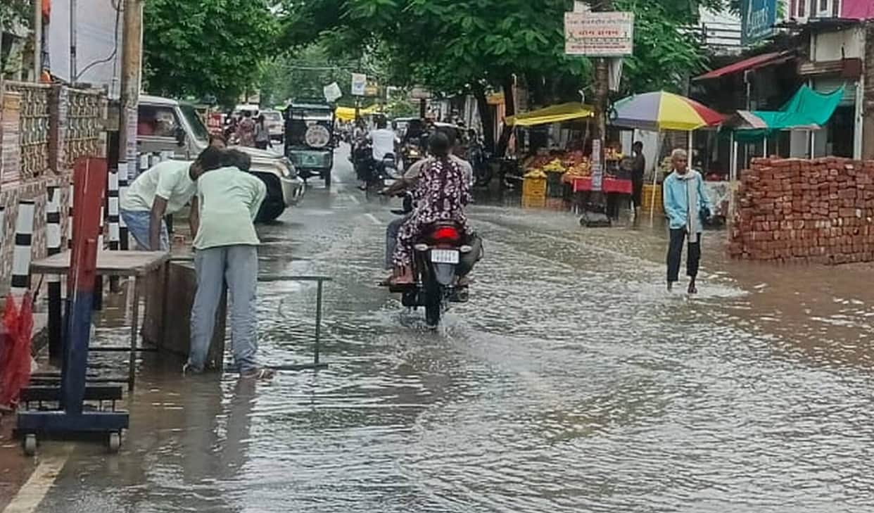 Weather changes due to rain; relief from humidity and heat.