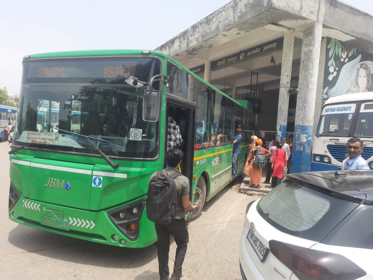 Route changed due to low revenue; e-buses to now run from Sonipat to Delhi