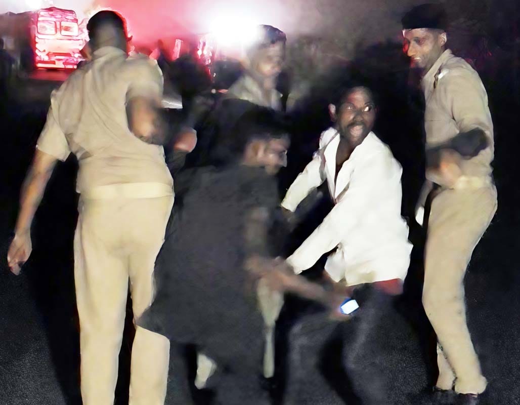 A potentially volatile situation was averted after devotees were forcibly taken to the police station.