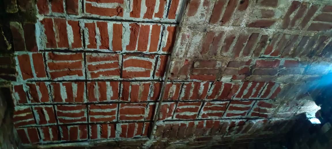 Laborer's house roof collapses during rain; family has a narrow escape.