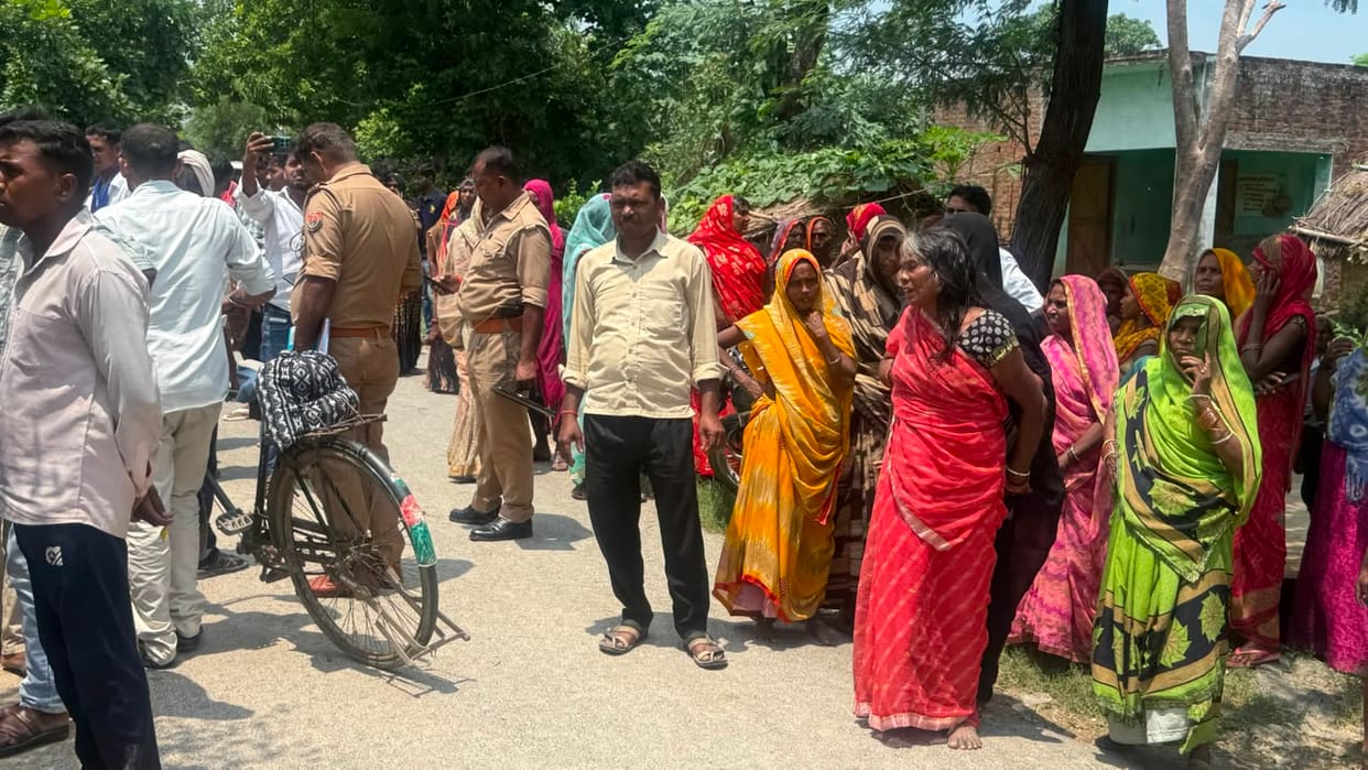Six-year-old girl dies after being run over by a tractor, villagers catch and beat the driver