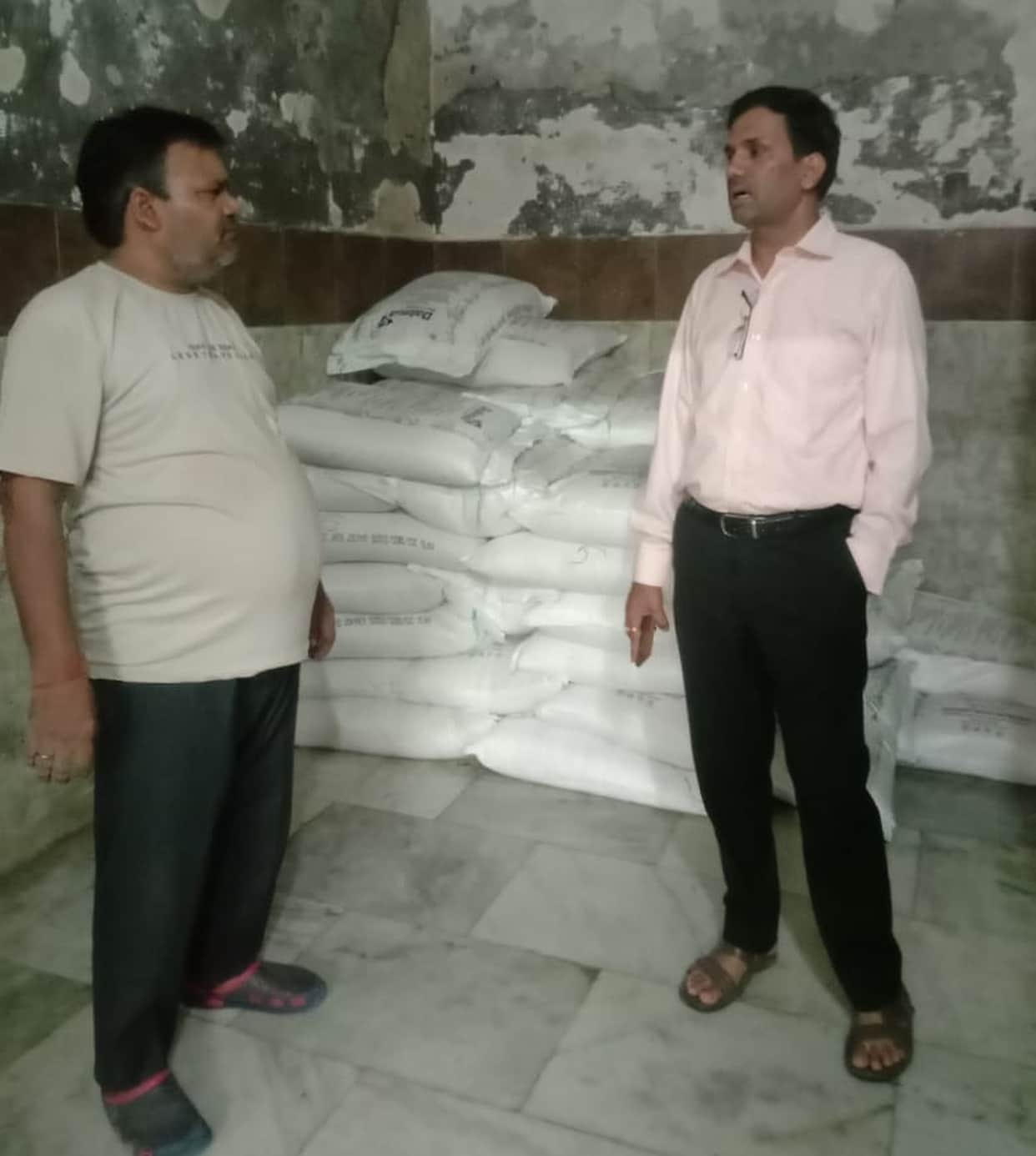Raids were conducted on the warehouses of the middlemen and their sugar storage capacity was checked