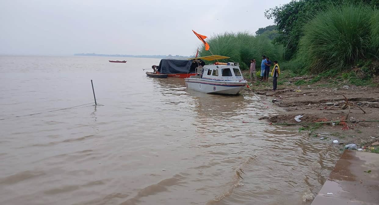 The Ganga is rising by one meter daily; flood outposts in riverside areas are on alert.