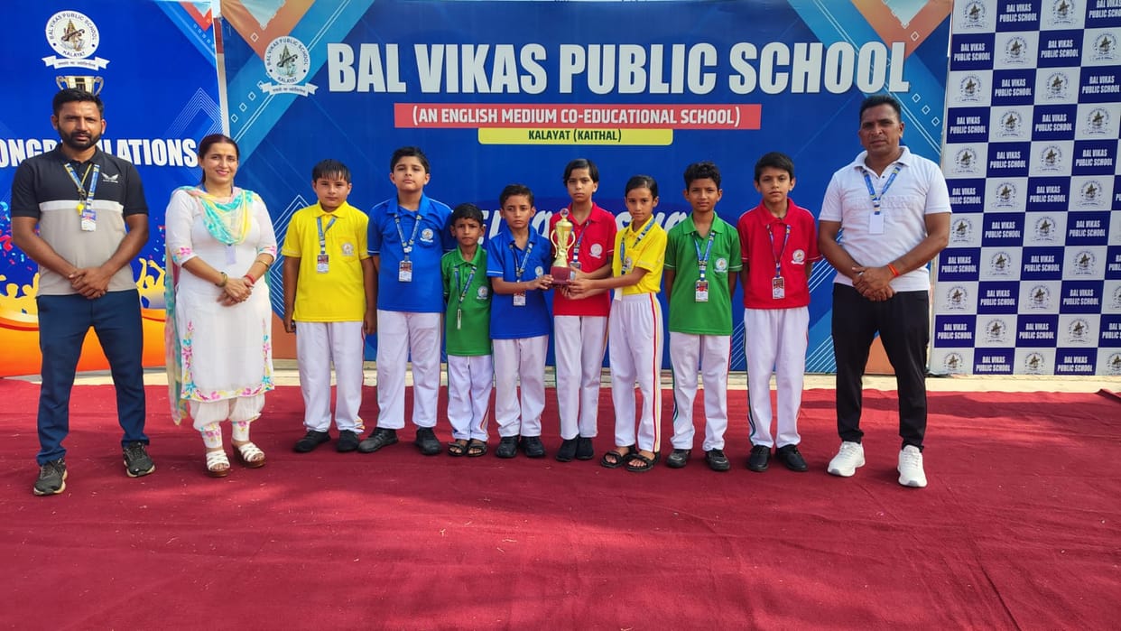Navi secured first place in Yoga and Muskan in Shot Put in the Under-11 category.