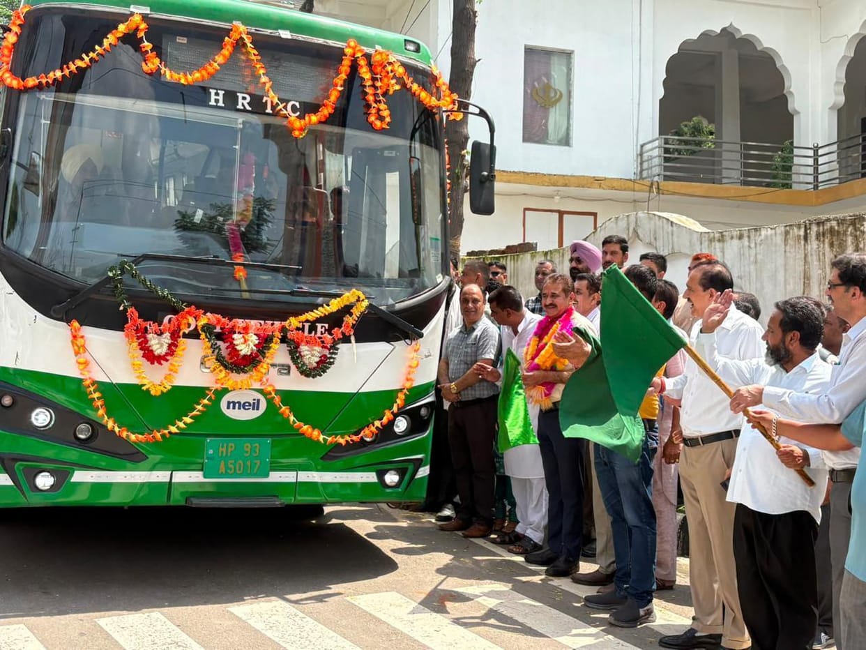 Nalagarh-Bawasni-Sai-Ghared bus service flagged off.