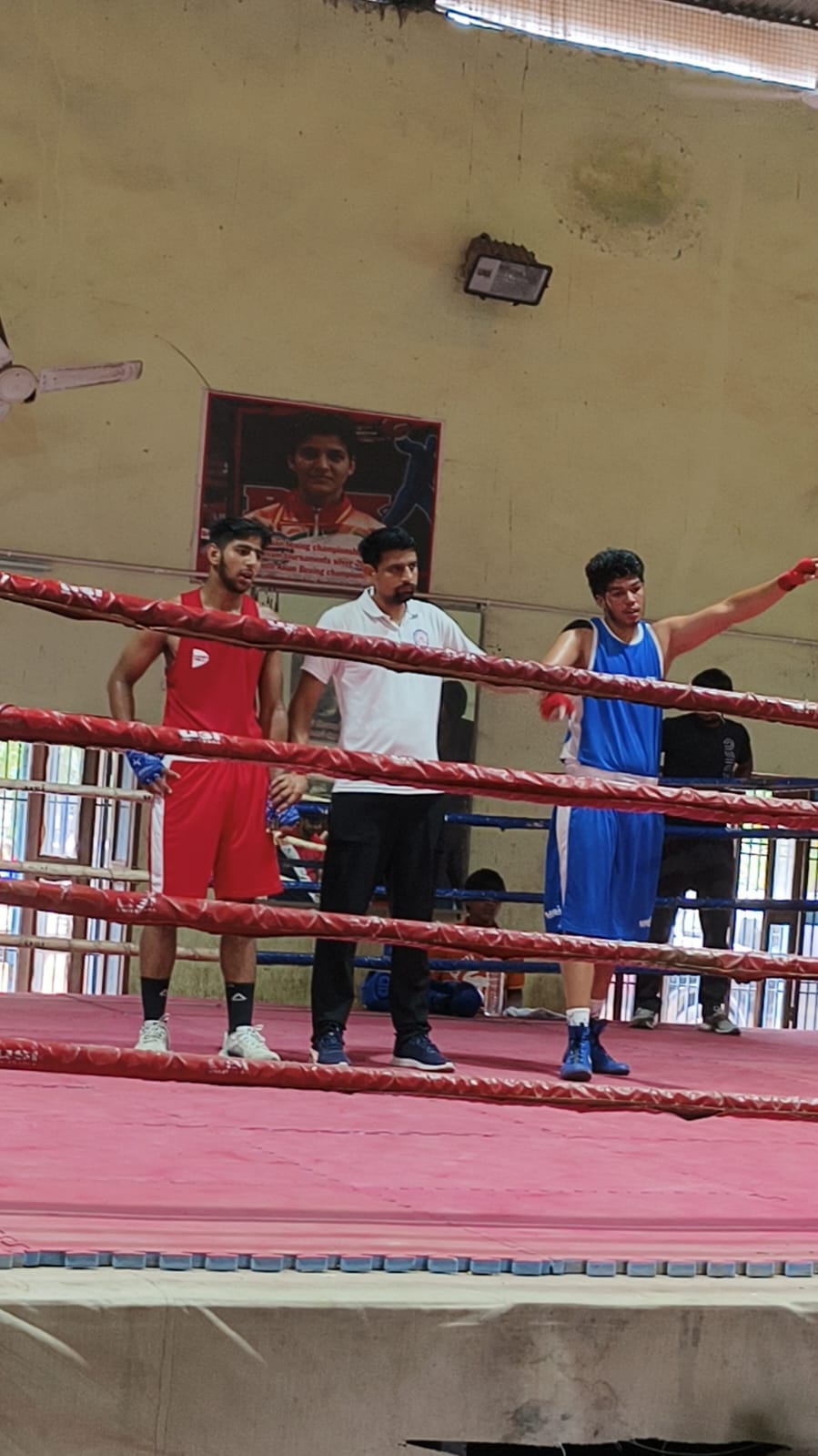 Kirat and Chiragdeep reach the final of the school state boxing tournament.