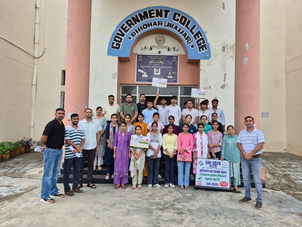 A voter registration drive was conducted at the college