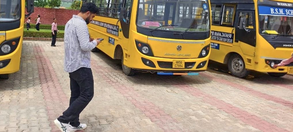 Three school buses seized during the investigation, challans worth Rs 2.58 lakh were issued.