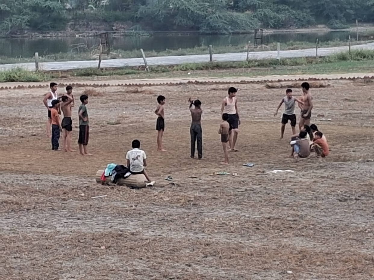 Young wrestlers from Siwana Mal arrive at the *akhada* at 4 AM, forging their future by sweating it out in the soil.