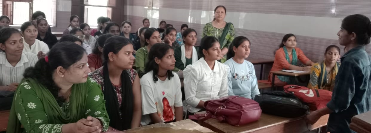 Female students showcased their talent in competitions on Sadbhavana Diwas.