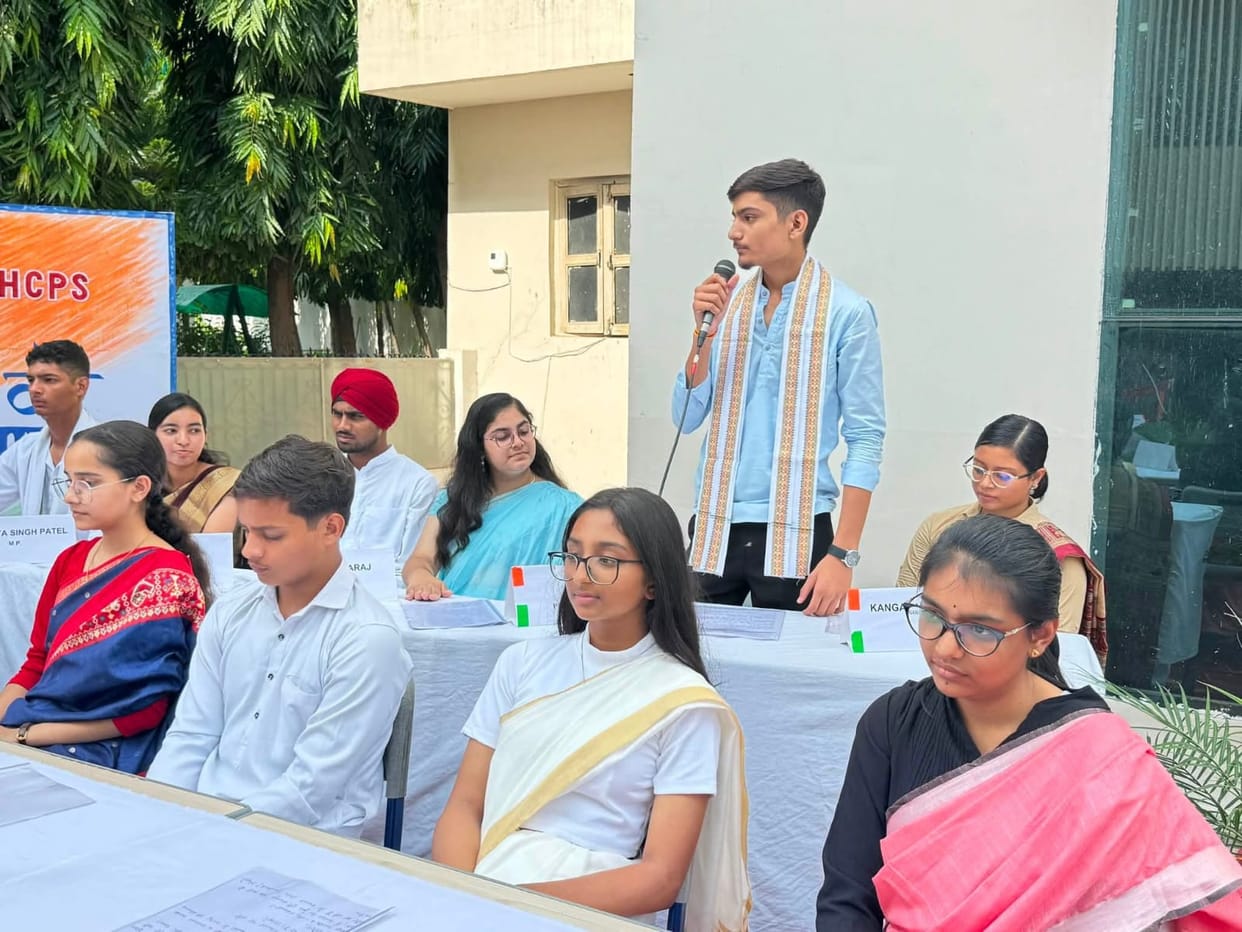 Students held a meaningful debate on the issues of corruption, transparency, and development.