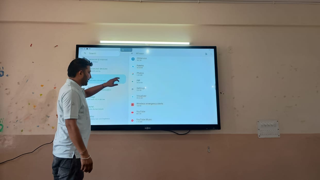 Initiative for modern education at Kendriya Vidyalaya Ghumarwin; smart boards installed in every classroom.