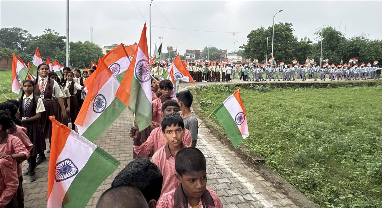 Tiranga Yatra taken out amidst chants of 'Vande Mataram