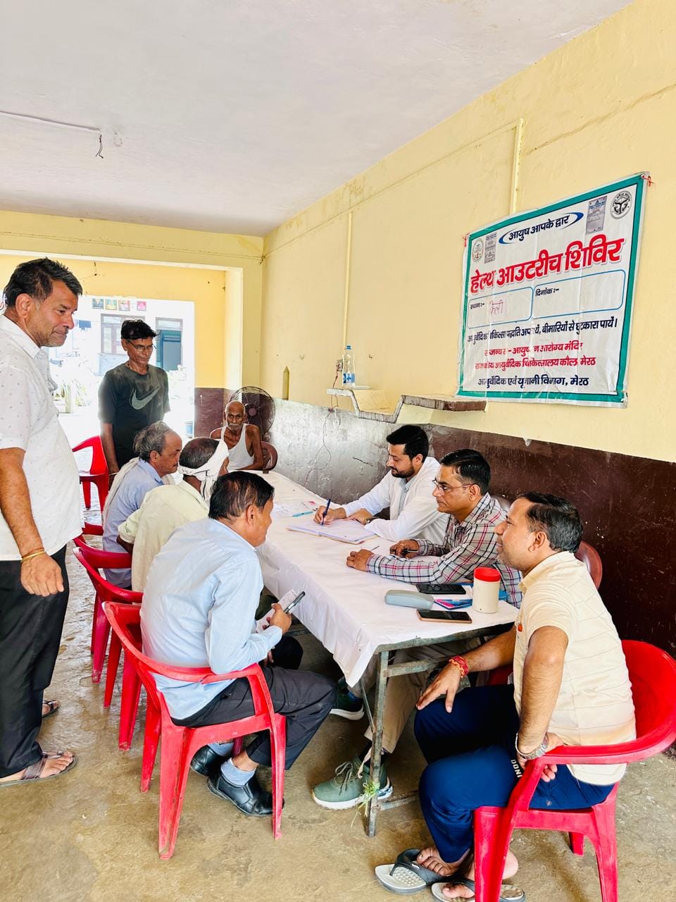 250 people underwent health check-ups at the camp.250 people underwent health check-ups at the camp.