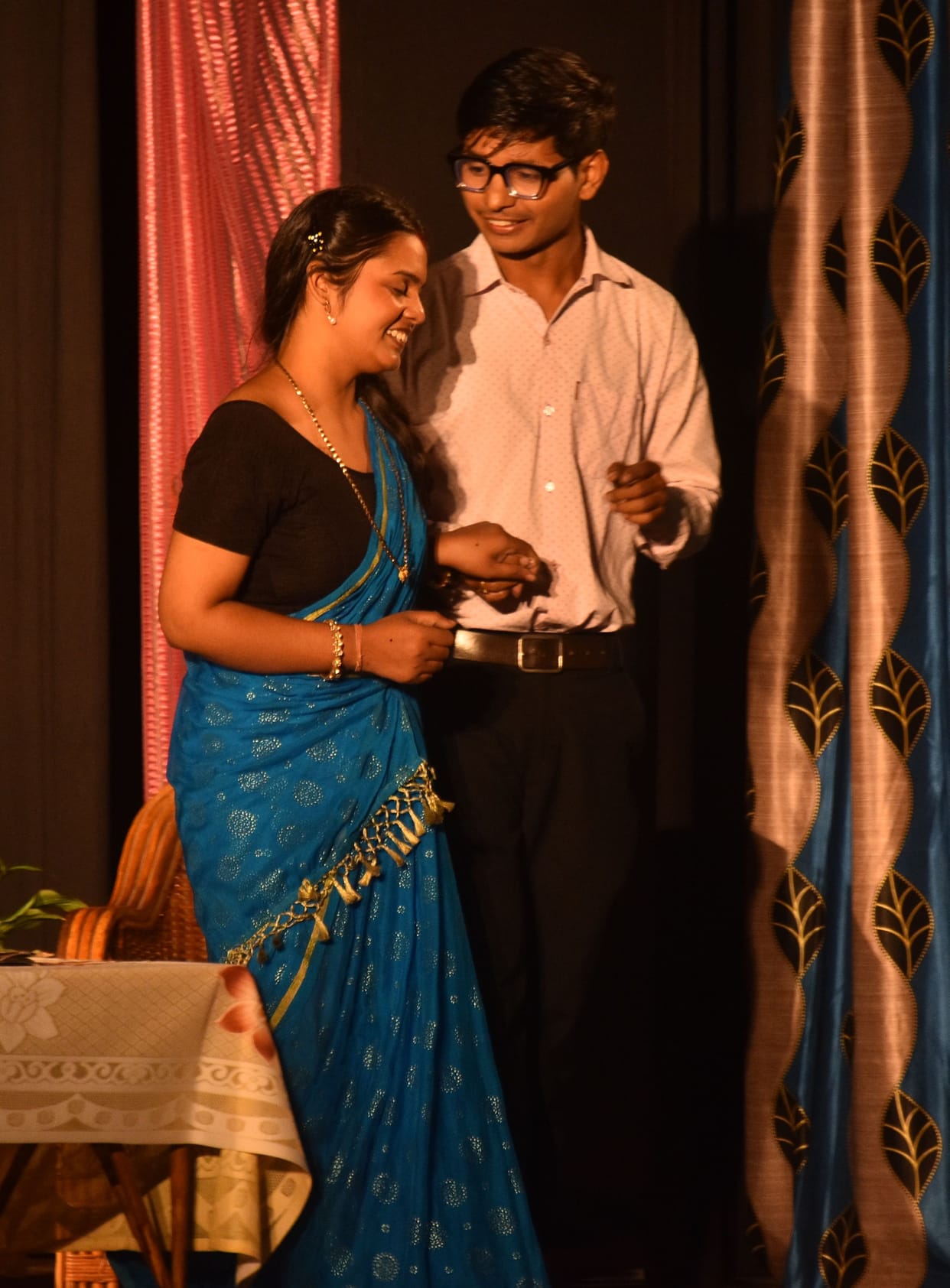 The staging of the play 'Ghar Ki Murgi Dal Barabar' imparted a valuable lesson.